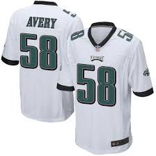Men Philadelphia Eagles #58 Genard Avery White Nike Limited Player NFL Jersey
